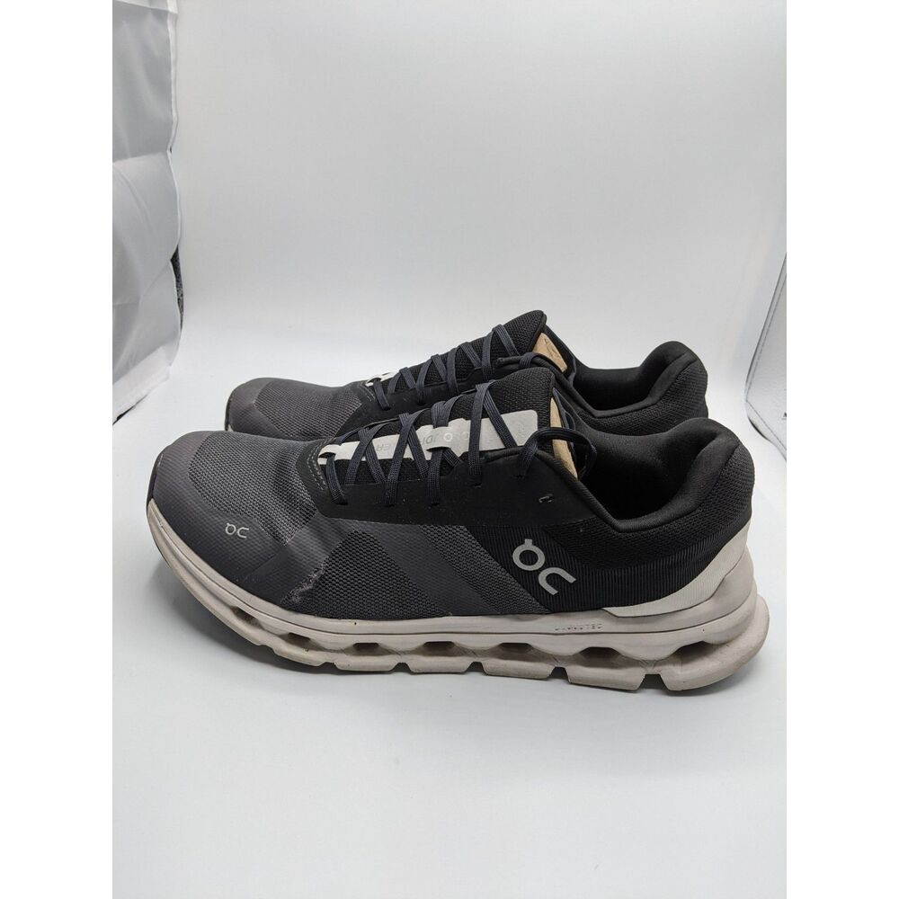 On Men's Cloudrunner Sneakers, Eclipse/Frost, 11 Medium US
